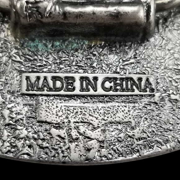 Levi Strauss Co Original Riveted Quality Clothing Belt Buckle Two Horse Brand - Picture 8 of 13